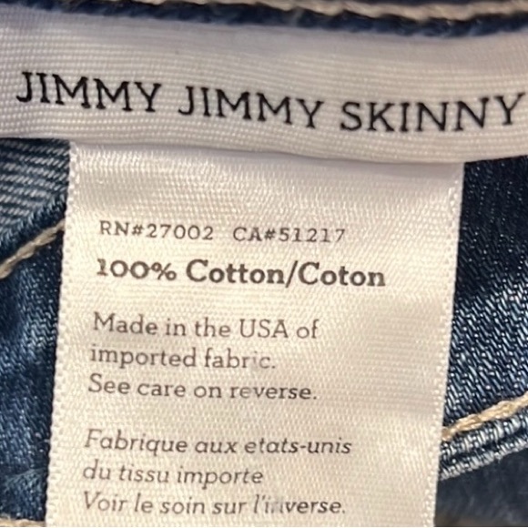 Paige Jimmy Jimmy Skinny Low Rise Jeans - Picture 10 of 11